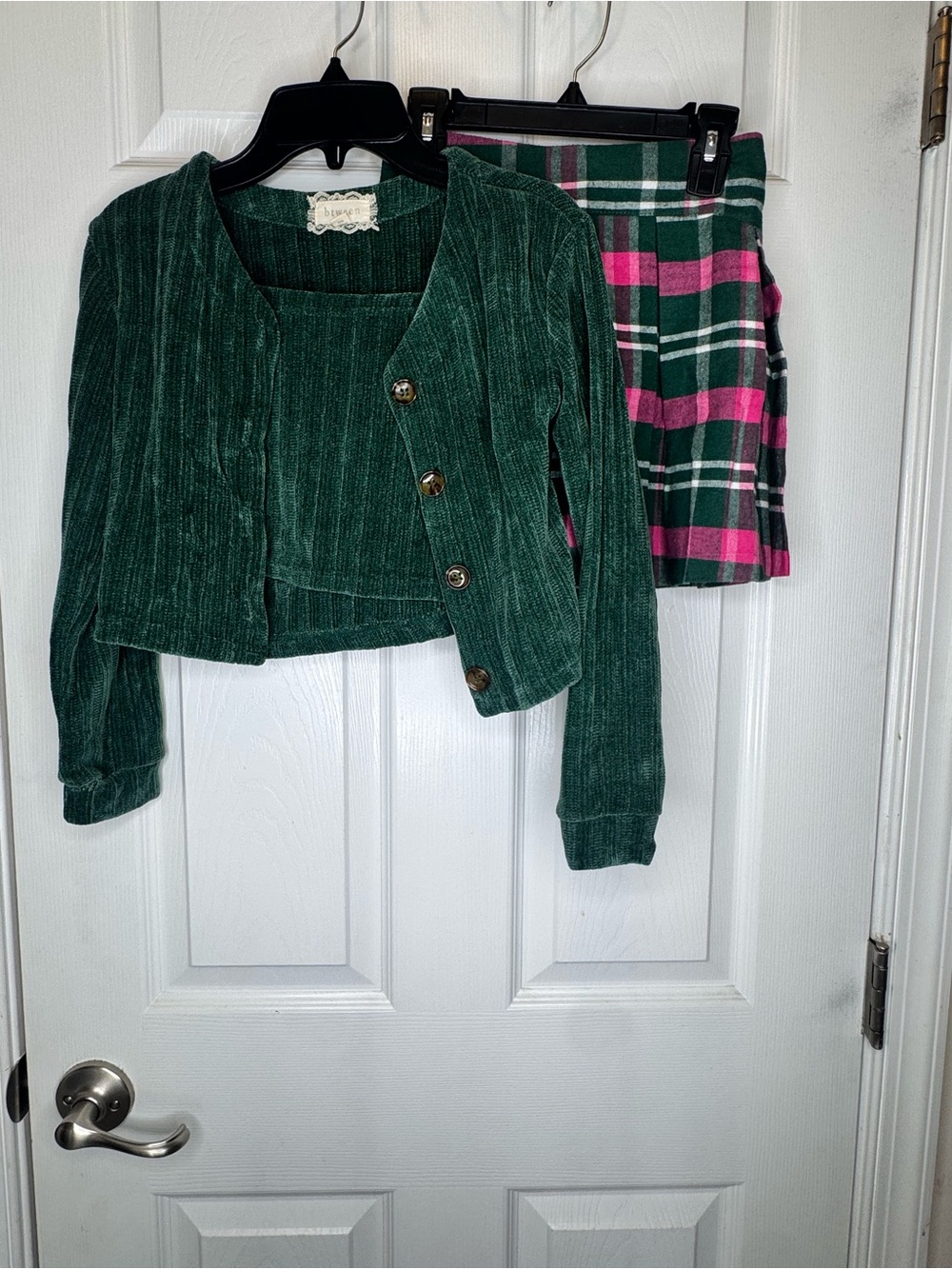 Green Corduroy Cropped Jacket - Women's Green Jacket